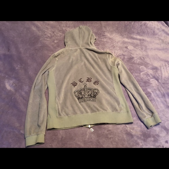 BCBGMaxAzria Tops - Velour BCBGMaxazria zip up hoodie